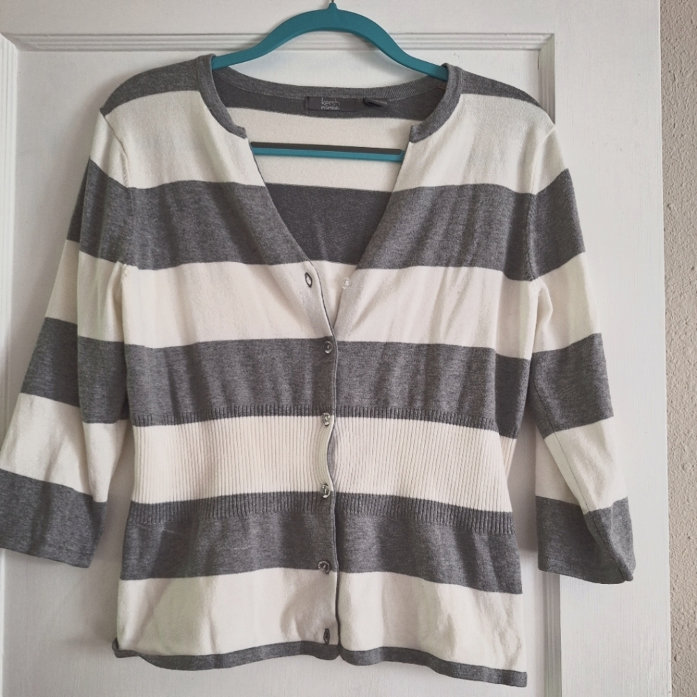 Kersh Essentials 3/4 sleeve cardigan XL